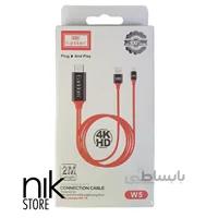 کابل تبدیل لایتنینگ به Hdmi ارلدام مدل W5 ا earldom Mobile Lightning Phone to HDMI Cable