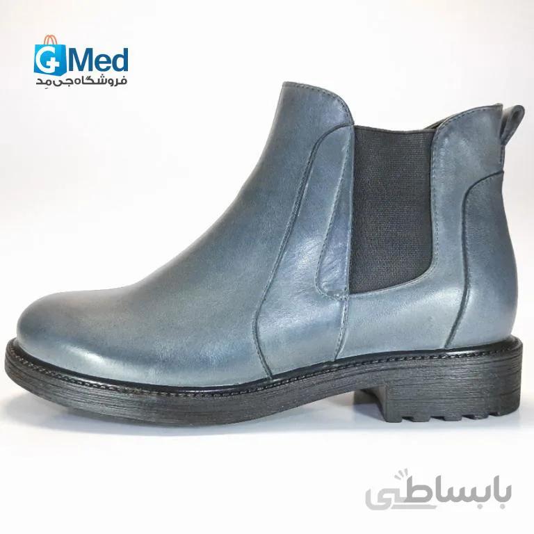 نیم بوت چرم طبی زنانه پاتکان کد ۱۰۴۳ – رنگ طوسی