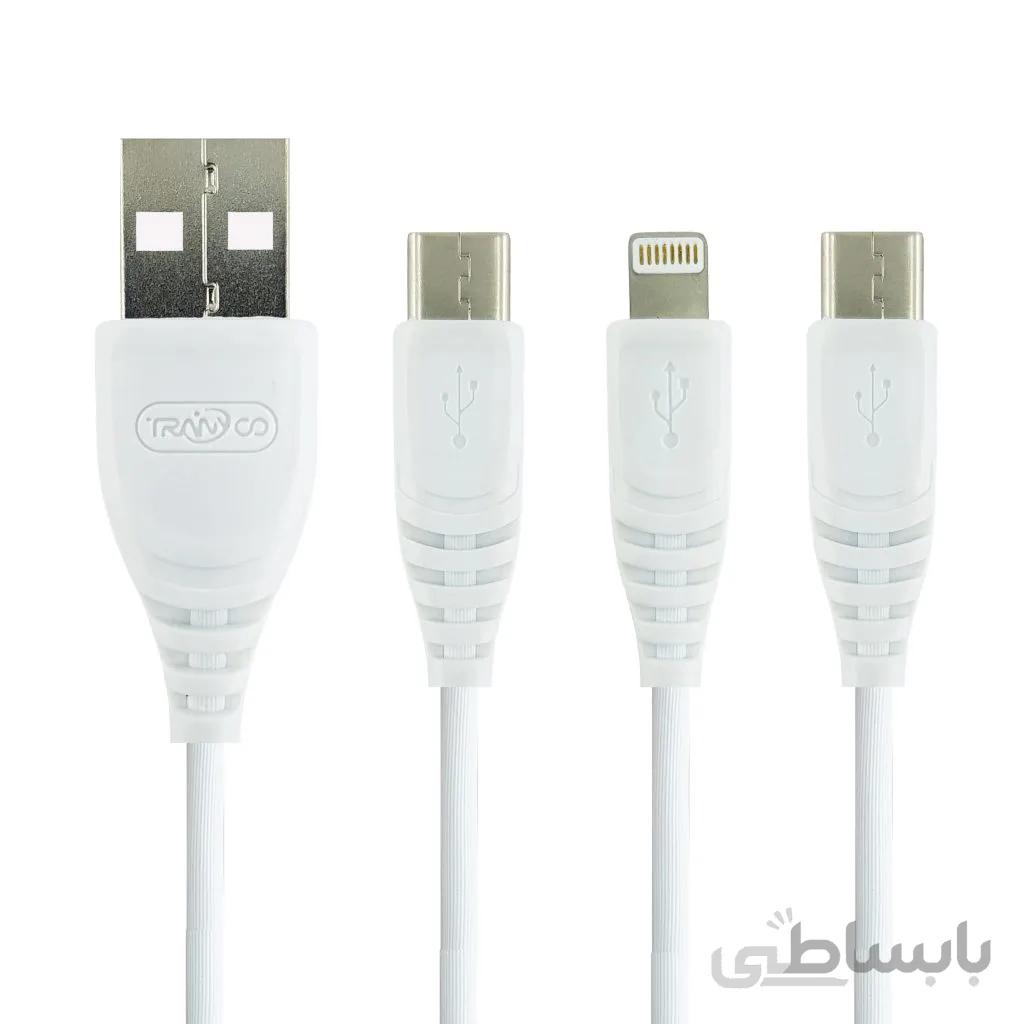 کابل سه کاره ترانیو مدل XS1 ا Tranyoo XS1 3 In 1 Cable
