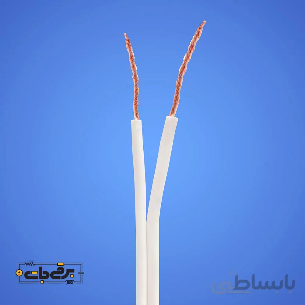 سیم نایلون سفید 2 در 1.5