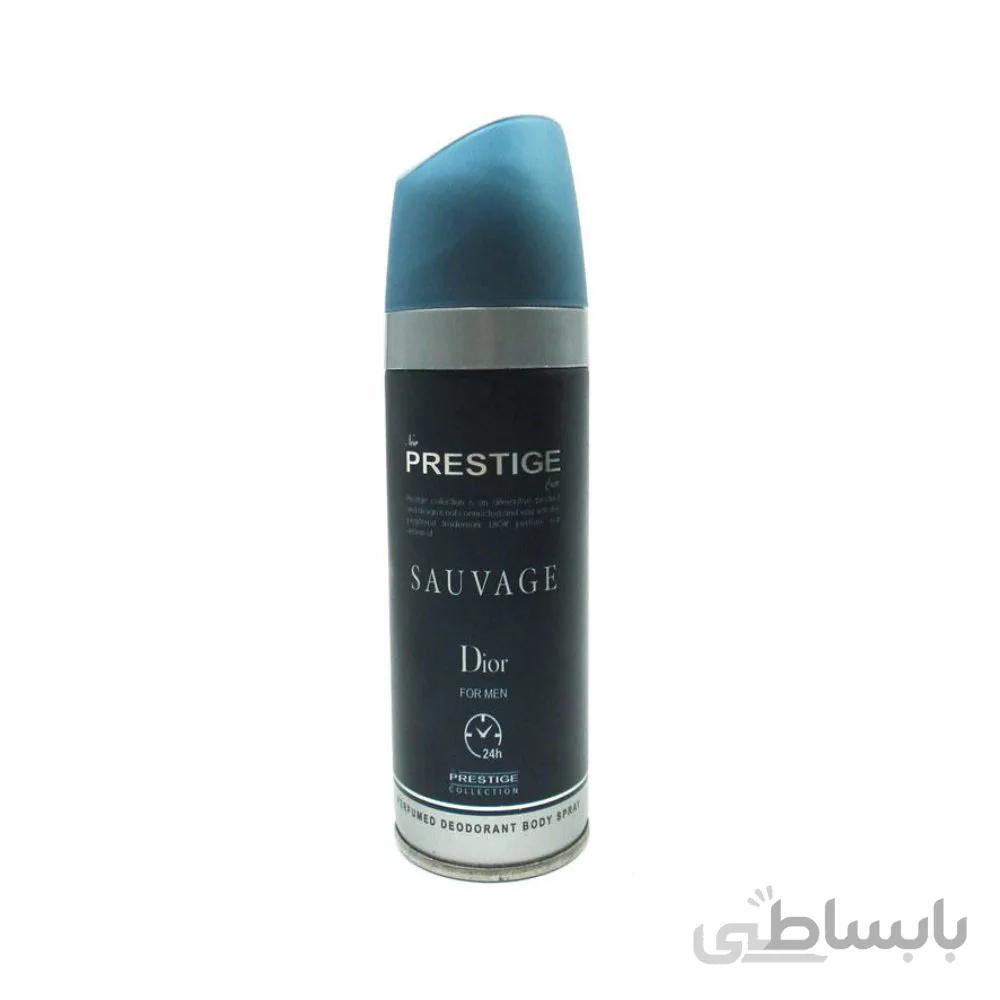 اسپری دئودورانت بدن مردانه پرستیژ مدل Sauvage حجم 150 میلی لیتر