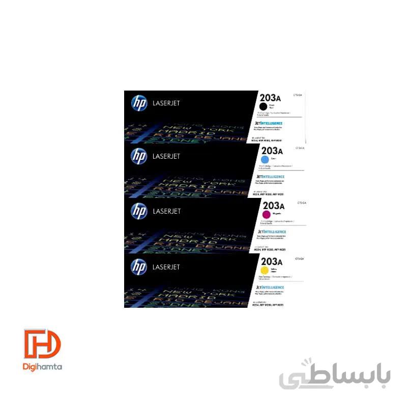 کارتریج تونر لیزری رنگی اچ پی HP 203A 4 Color Toner Cartridges Multipack