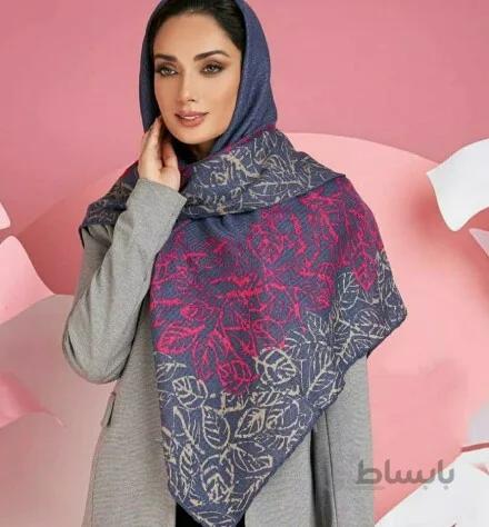 روسری پاییزه طرح برگ