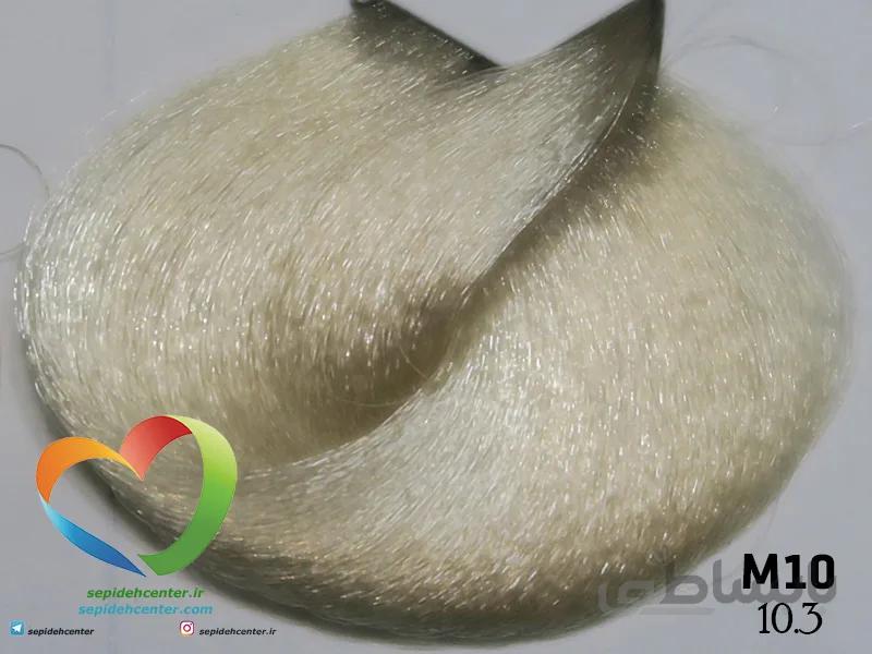 رنگ مو ی ترام کالر traum color بلوند زیتونی پلاتینه M10 – 10.3