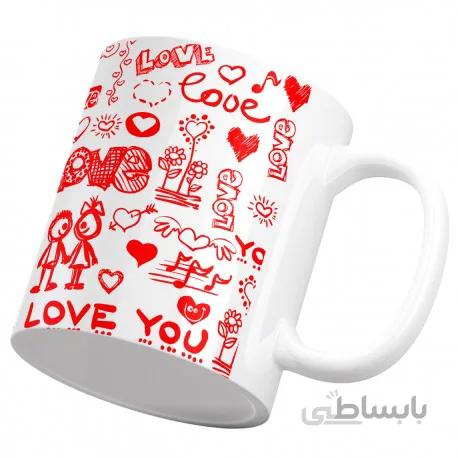 ماگ سرامیکی عشق و علاقه