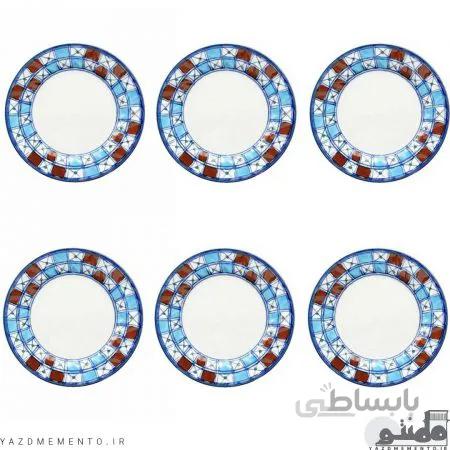 بشقاب میوه خوری سرامیکی مجموعه 6 عددی