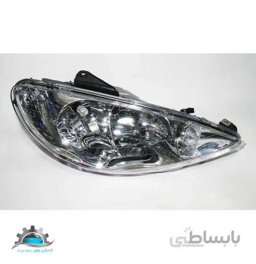 چراغ جلو راست بدون موتور پژو 206 جمع ساز
