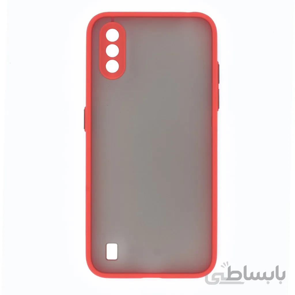 قاب گوشی سامسونگ Galaxy A01 پشت مات محافظ لنز دار مدل M-LNZ