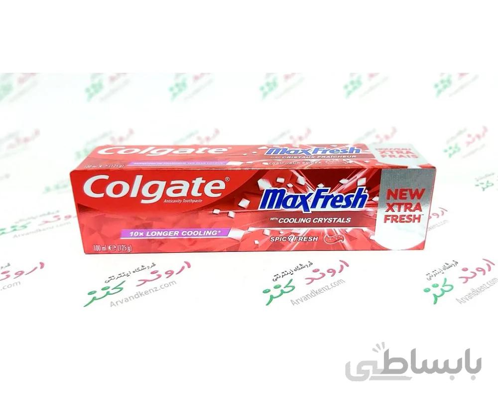 خمیر دندان کلگیت Colgate سری Max Fresh مدل Spicy Fresh