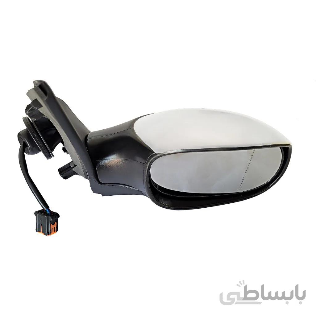 آینه بغل راست برقی پژو 206 فلاپ سفید کاوج