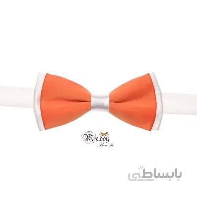 پاپیون سری نینو - بچگانه (نارنجی مات و سفید)