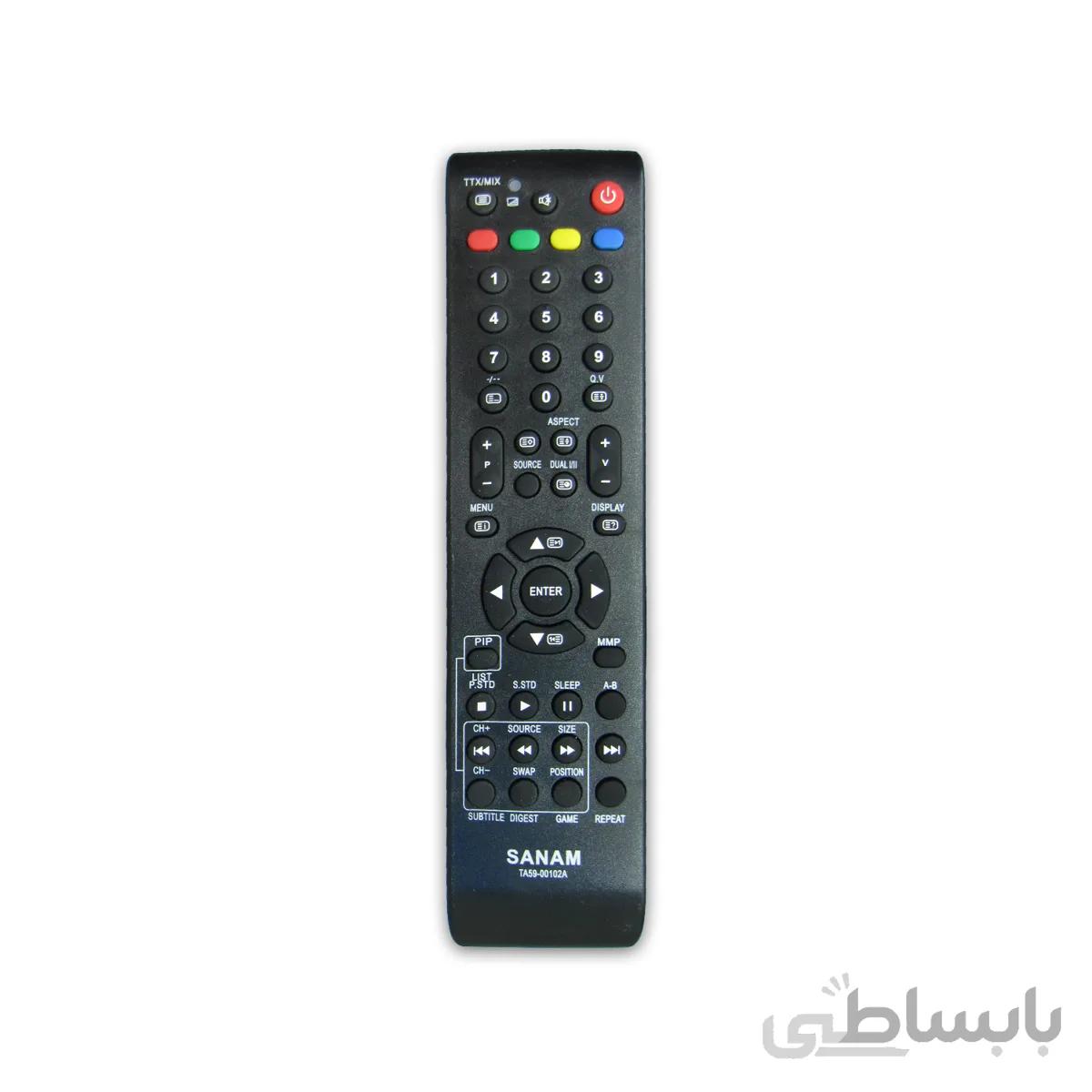 کنترل تلویزیون ال ای دی led صنام مدل ta59 00102a
