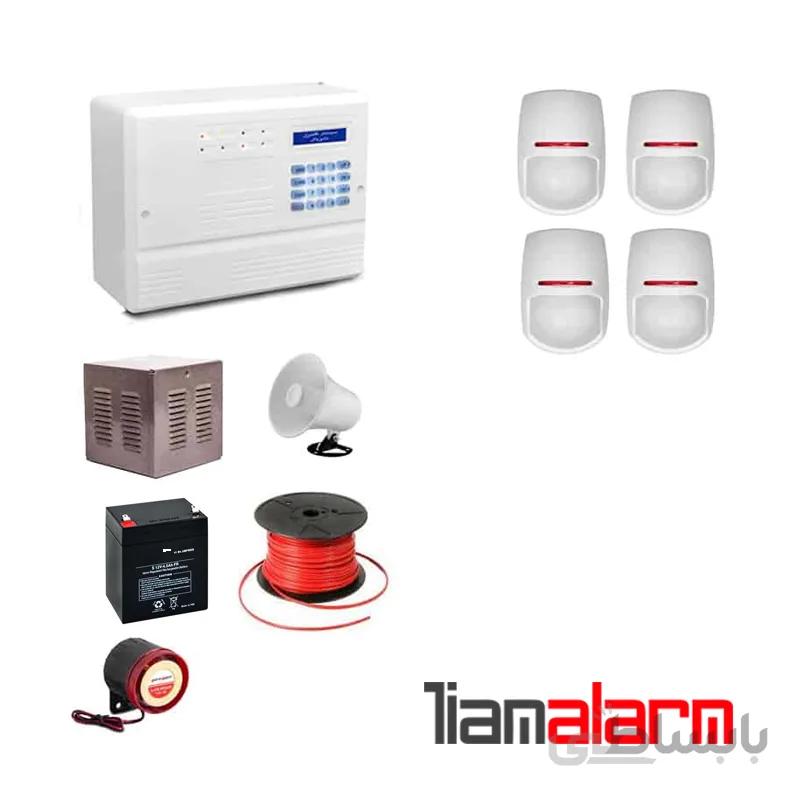 پکیج دزدگیر اماکن باسیم مدل فایروال سیم کارتی و تلفنی F10PY4