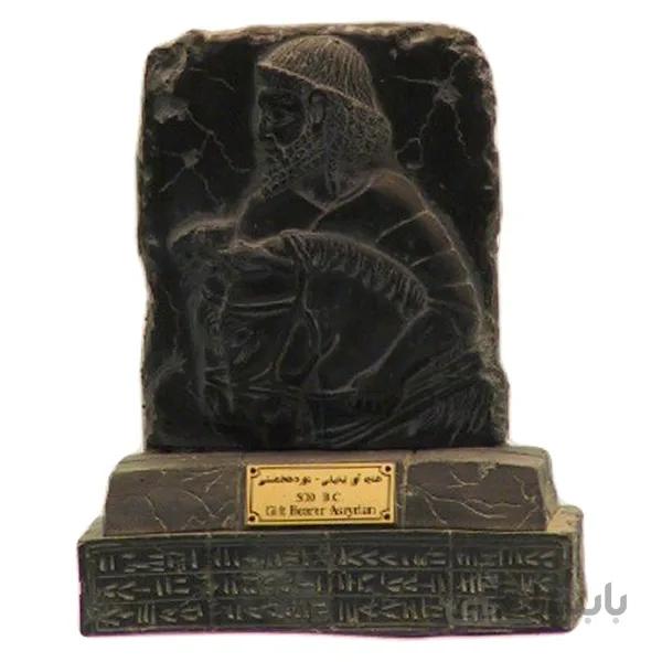 مجسمه تندیس و پیکره شهریار مدل پایه دار هدیه اور لیدیایی دو اسب کد MO2500