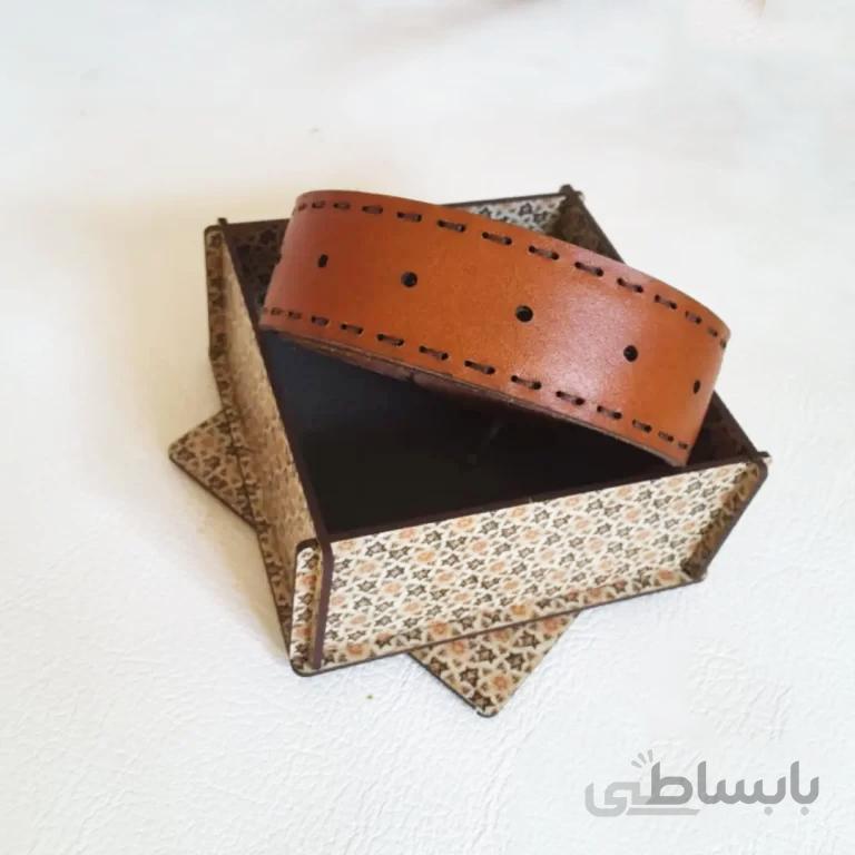 کمربند چرم طبیعی دستدوز