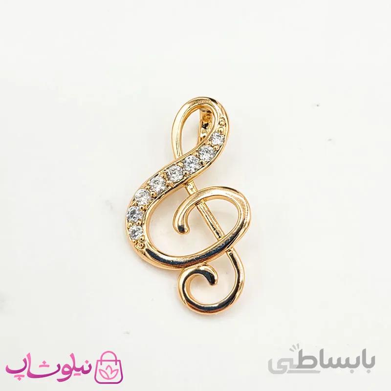 پلاک گردنبند زنانه ژوپینگ طرح کلید سل