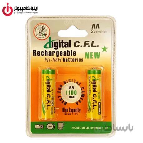 باتری قلمی Alkalain برند Digital C.F.L بسته 2 عددی با ظرفیت 1100mAh