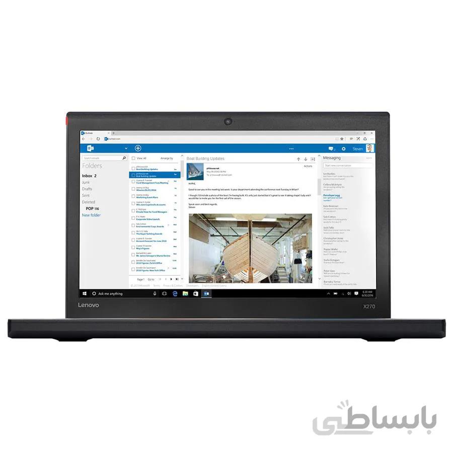 لپ تاپ لنوو مدل ThinkPad X۲۷۰ با پردازنده i۷ و صفحه نمایش فول اچ دی ا Lenovo ThinkPad X270 Core i7 8GB 256GB SSD Intel Full HD Laptop