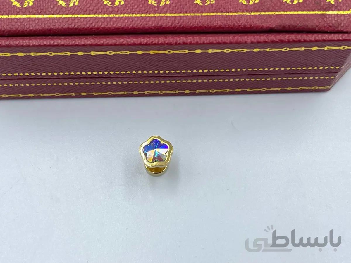 پیرسینگ گوش گل هفت رنگ