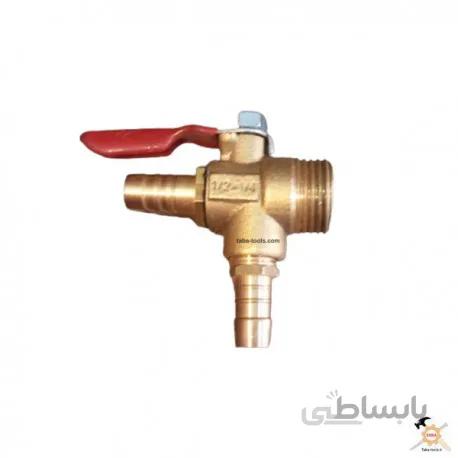 سه راهی شلنگ گاز 1/2 شیردار