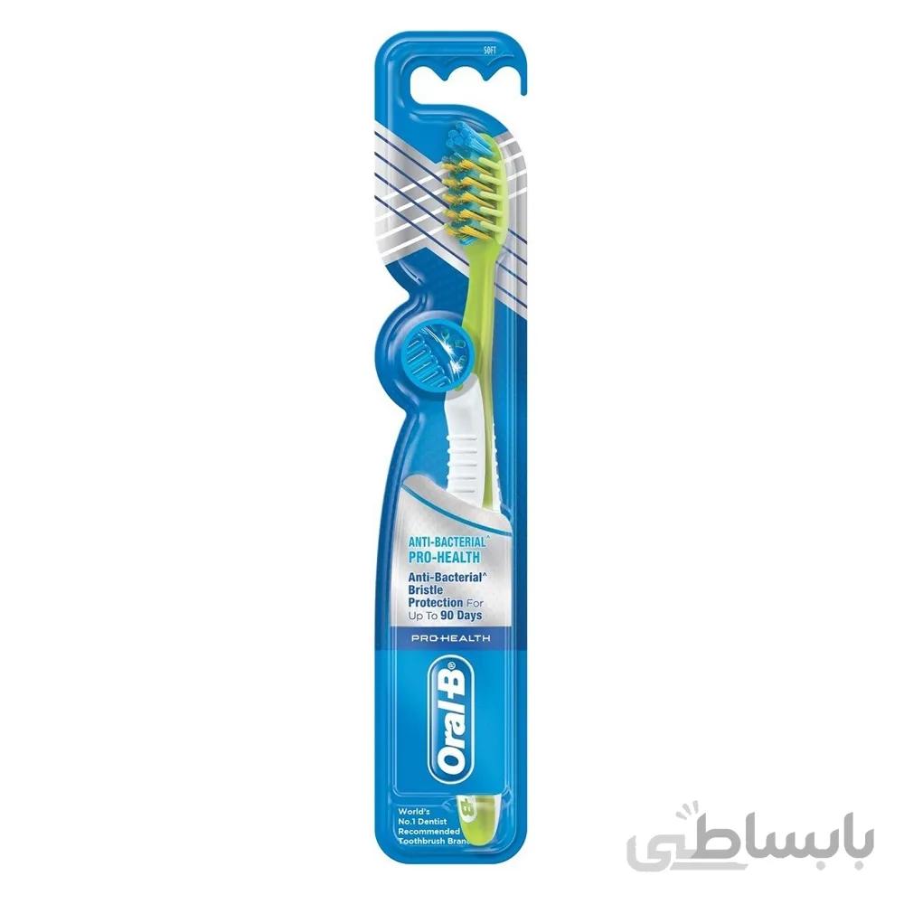 مسواک اورال بی مدلAnti-Bacterial Complete ا Oral B Anti-Bacterial Complete Toothbrush Soft