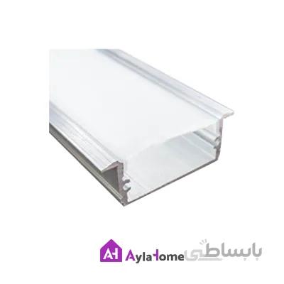 پروفیل آلومینیومی نور خطی کناف کد L-K3 نقره ای (شاخه 3 متری)
