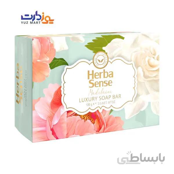 صابون سفید و آبی با رایحه گل رز MADELAINE آردن هرباسنس