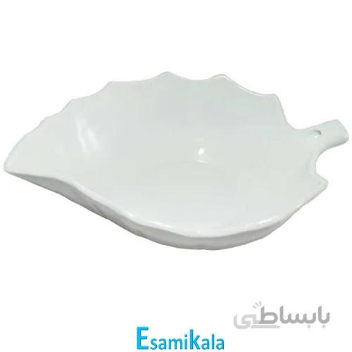 کاسه برگ سرامیکی سفید
