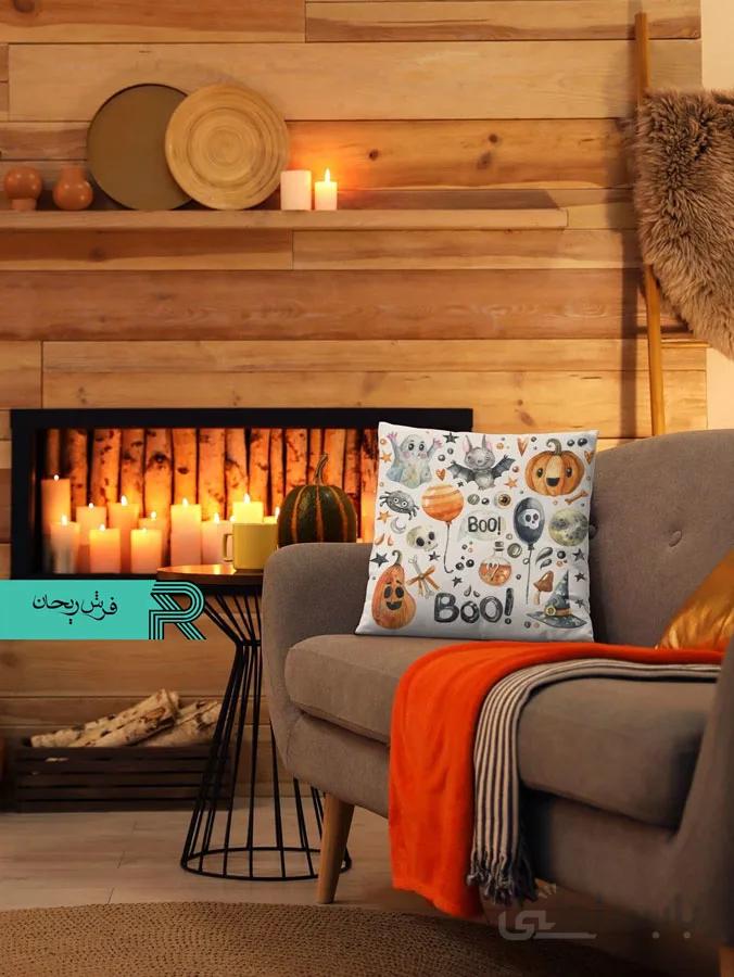 کوسن مخمل طرح مدرن طرح BOO