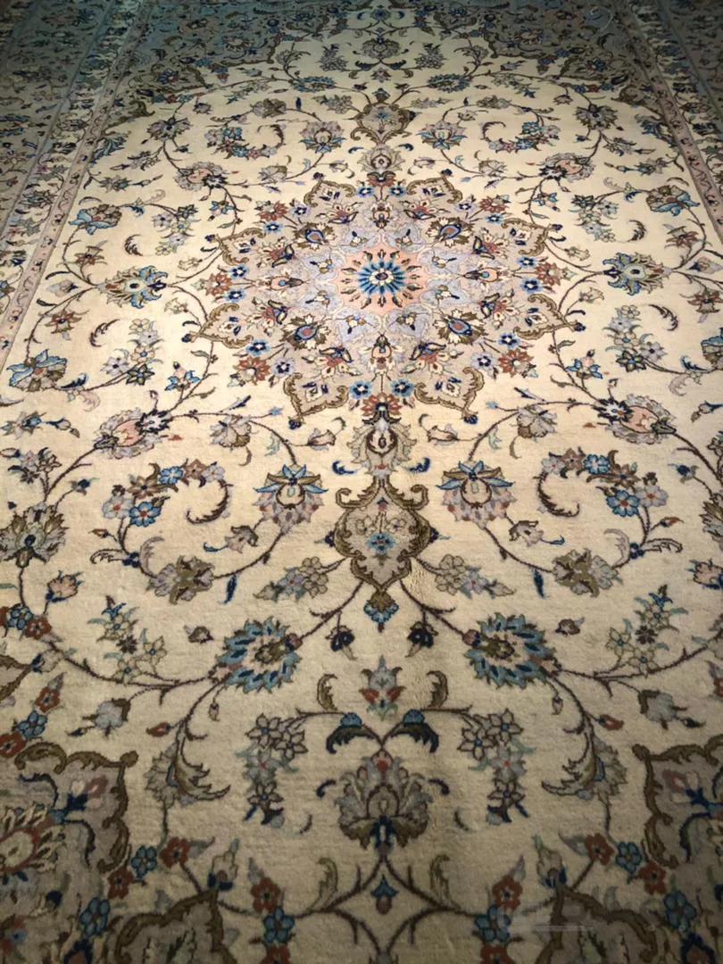 فرش دستباف 9 متری کرم اردکان