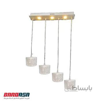 چراغ آویز 4 شاخه اپن مدل گل کیان لایت