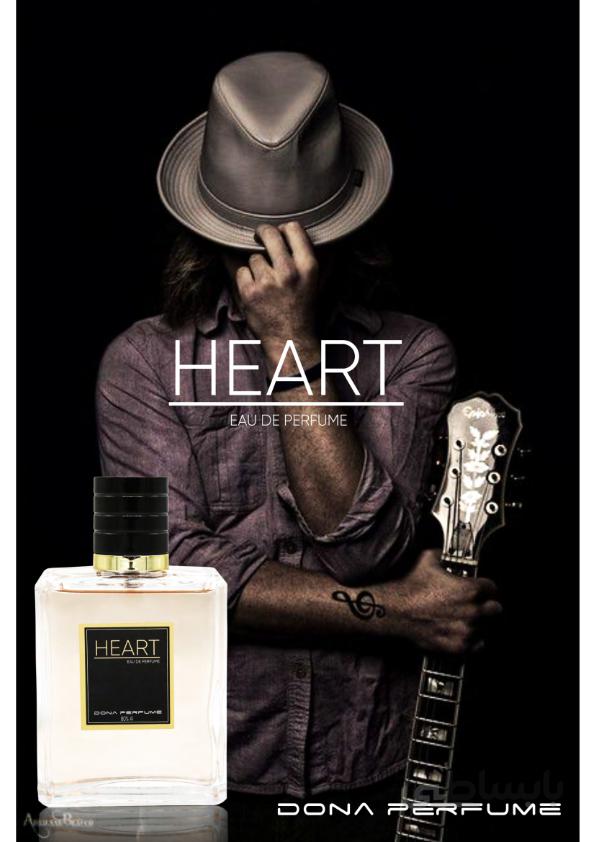 عطر مردانه دونا (Dona) مدل هارت (قلب) (HEART) حجم 100 میل