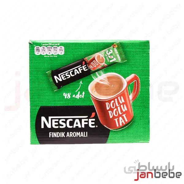 پودر قهوه فوری نسکافه Nescafe مدل Original 3 in 1 بسته ۴۸ عددی