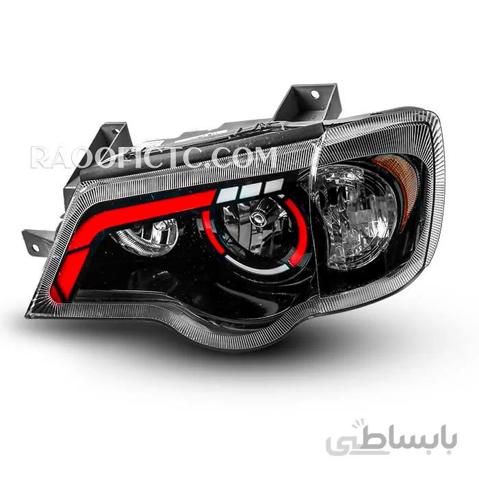چراغ جلو ۱۳۲ و ۱۱۱ طرح ابرویی قرمز