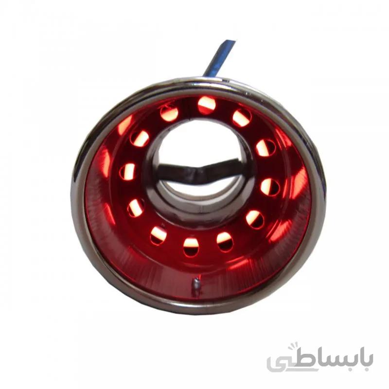سر اگزوز چراغدار رنگ قرمز