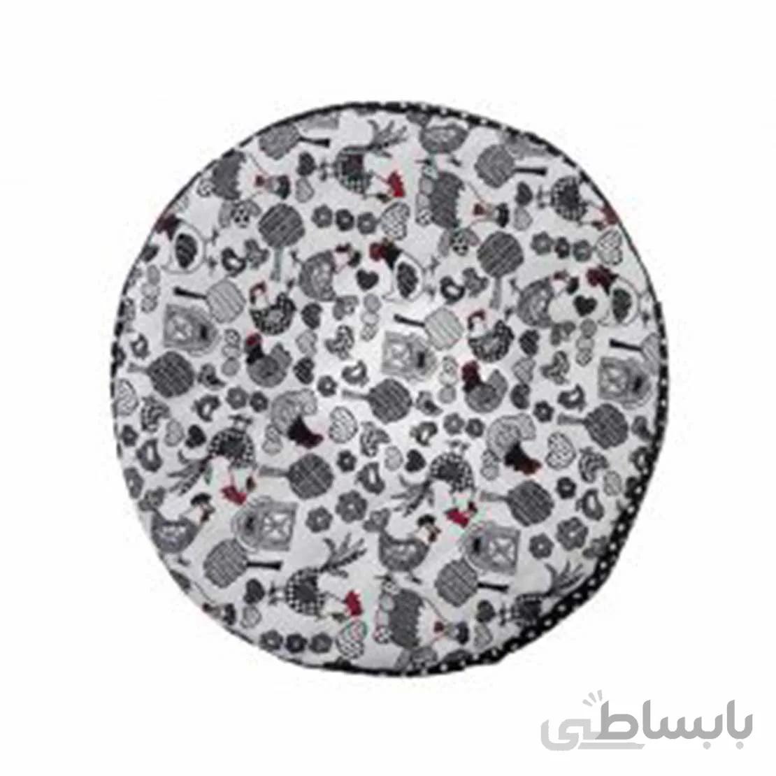 نیم ست آشپزخانه 8 تکه کتان رزین تاژ طرح خروس