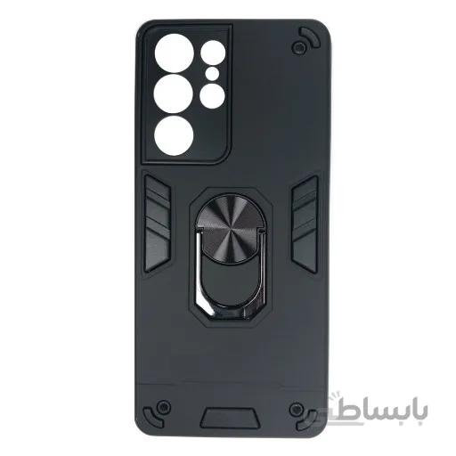 قاب ضد ضربه بتمن سامسونگ Galaxy s21 Ultra هولدر دار