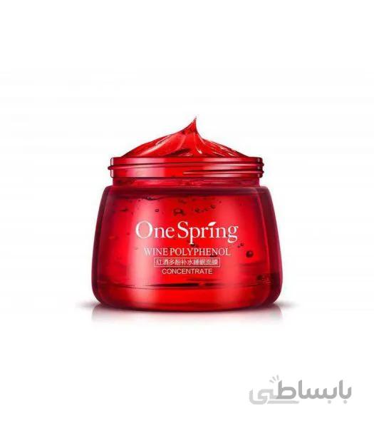 ماسک مرطوب کننده شب شراب قرمز وان اسپرینگ one spring sleep mask