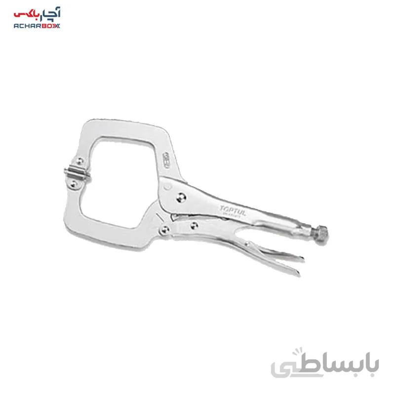 انبر قفلی گیره ای با صفحه گیر 11 تاپ تول مدل TOPTUL DMAA1A11