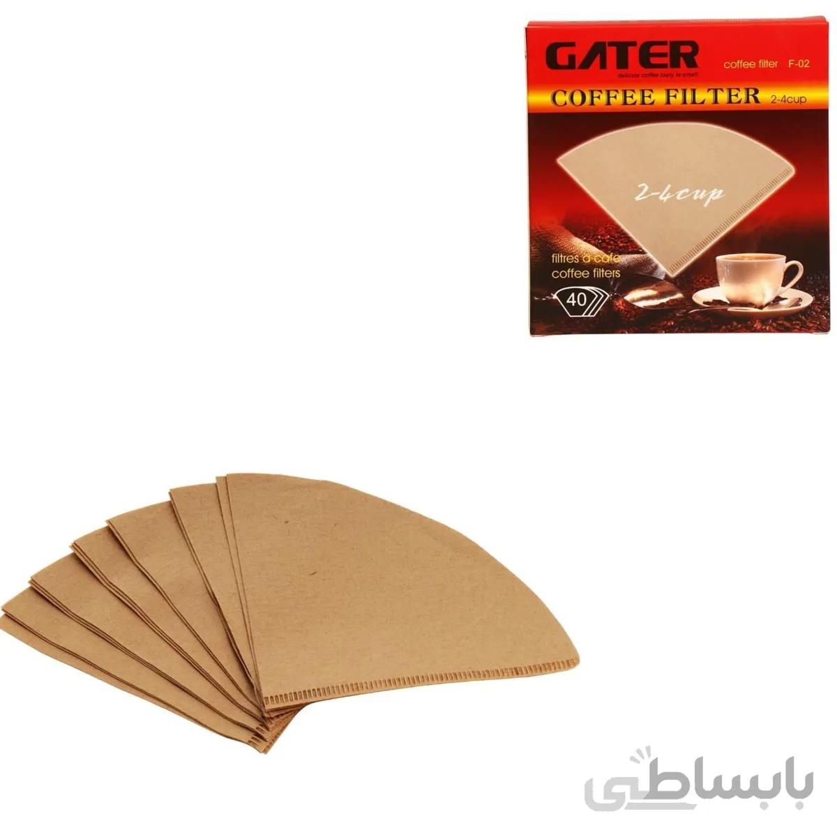فیلتر قهوه گتر مدل V60 سایز 4 بسته 40 عددی