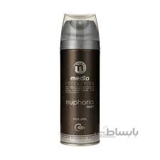 اسپری بدن ایفوریا مردانه مدیا مدل Euphoria حجم 200 میلی لیتر ا Media Euphoria Spray for Men 200 ml