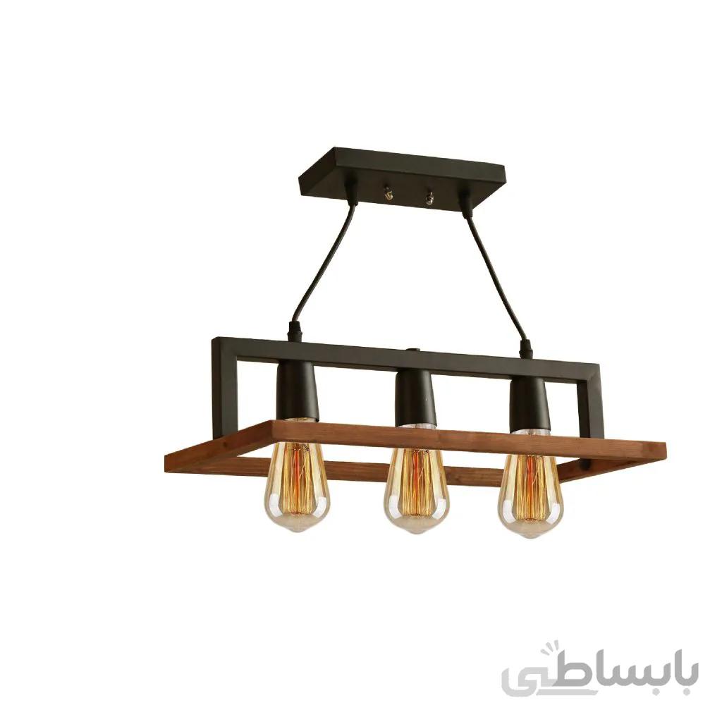 لوستر آویز سه شعله چشمه نور کد A1336/3
