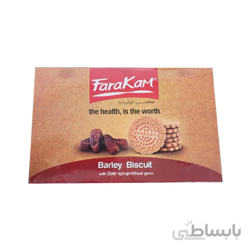 بیسکویت جوانه گندم شیرین شده با شهدخرما 500 گرمی فراکام ا پینکت