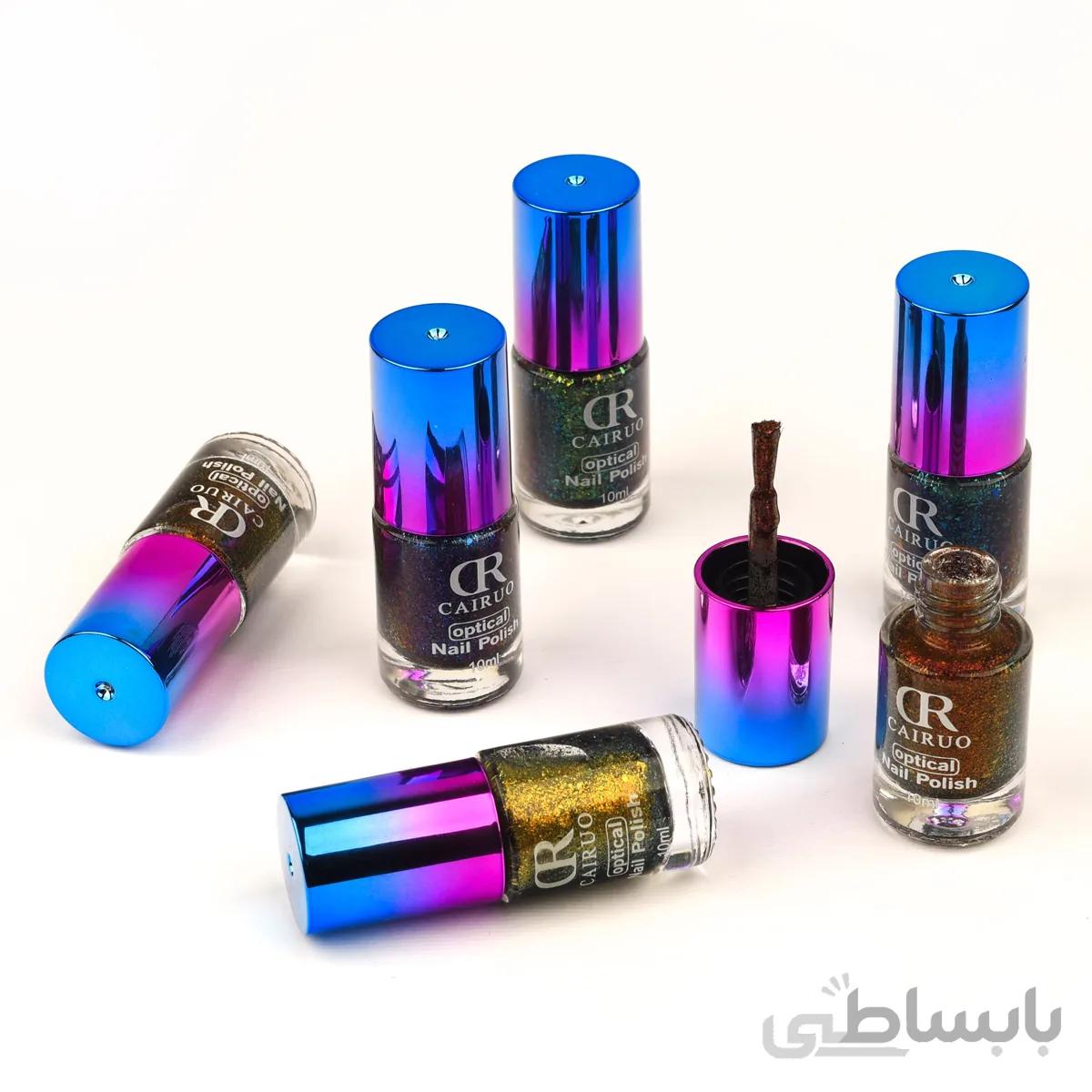 لاک هفت رنگ گلیتری CR optical