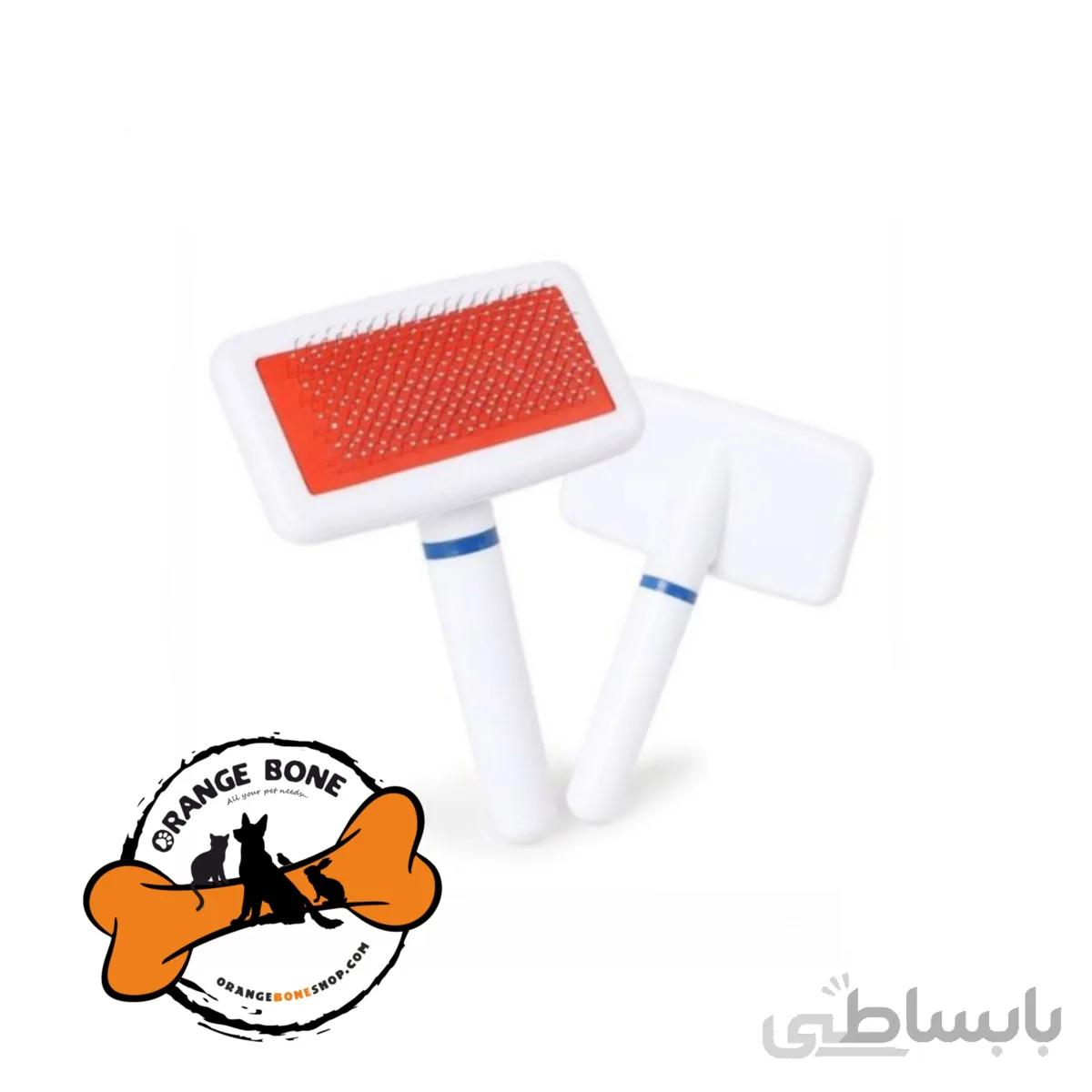 شانه و برس پلاستیکی سفید سگ و گربه