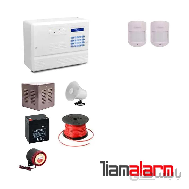 پکیج دزدگیر اماکن باسیم مدل فایروال سیم کارتی و تلفنی F10H62