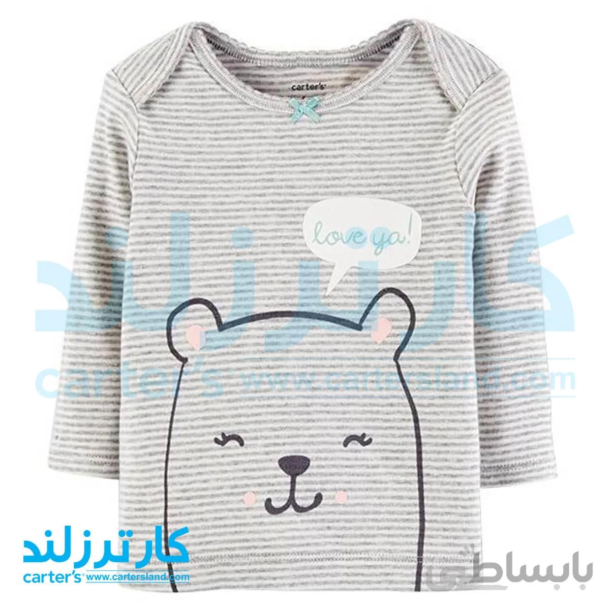 تی شرت نوزادی دخترانه کارترز کد 1644