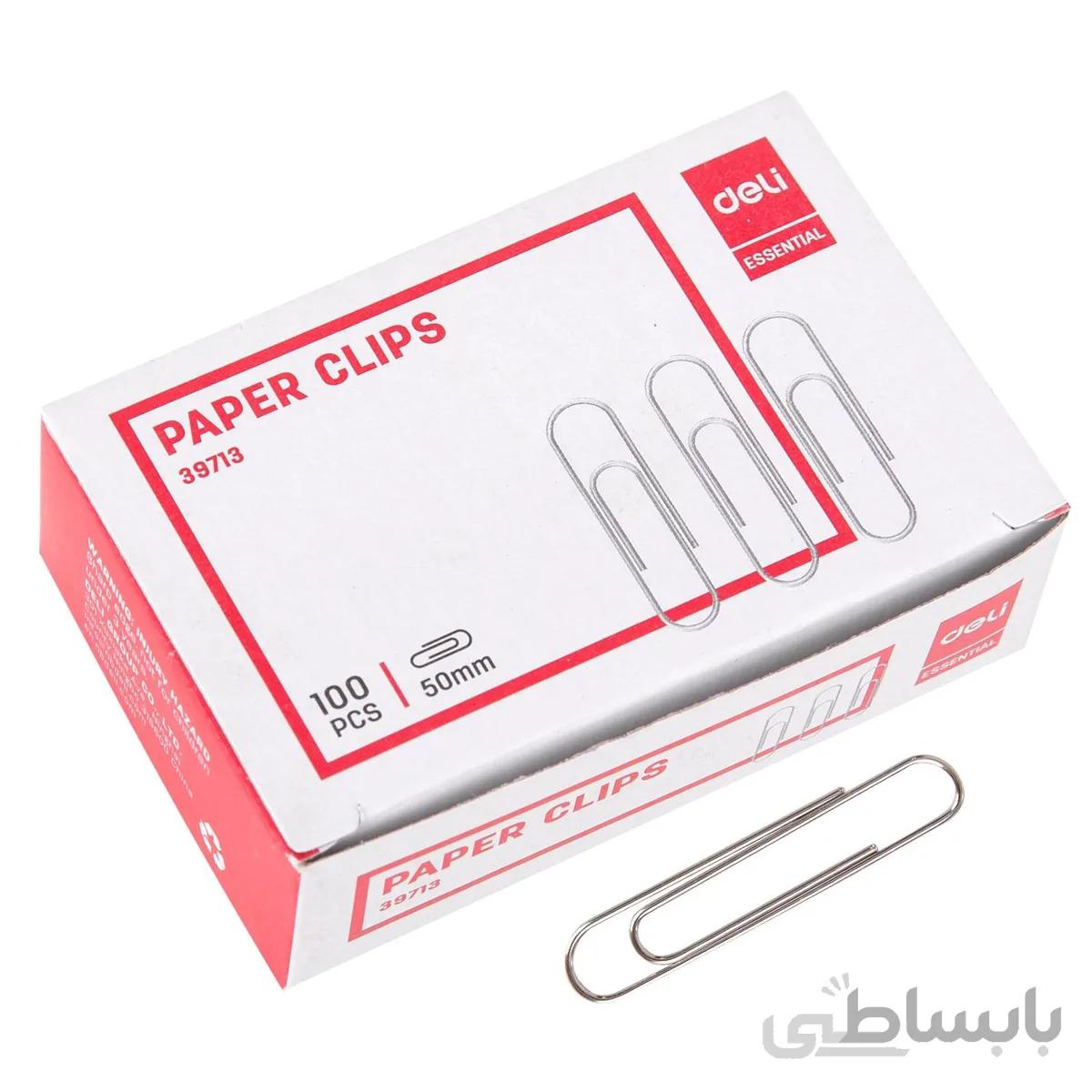گیره کاغذ دلی کد 39713 بسته 100 عددی
