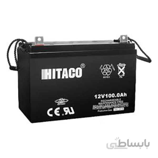 باتری یو پی اس 12 ولت 100 آمپر ساعت هیتاکو HB100-12