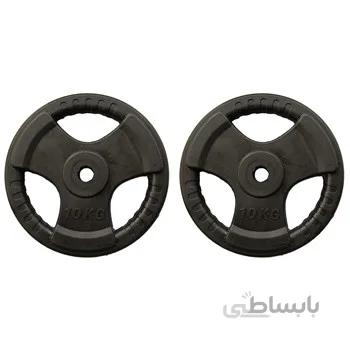 وزنه هالتر فرمانی خانگی 10 کیلویی دو عددی ا Home Weight lifting 10 Kg 2 Pieces